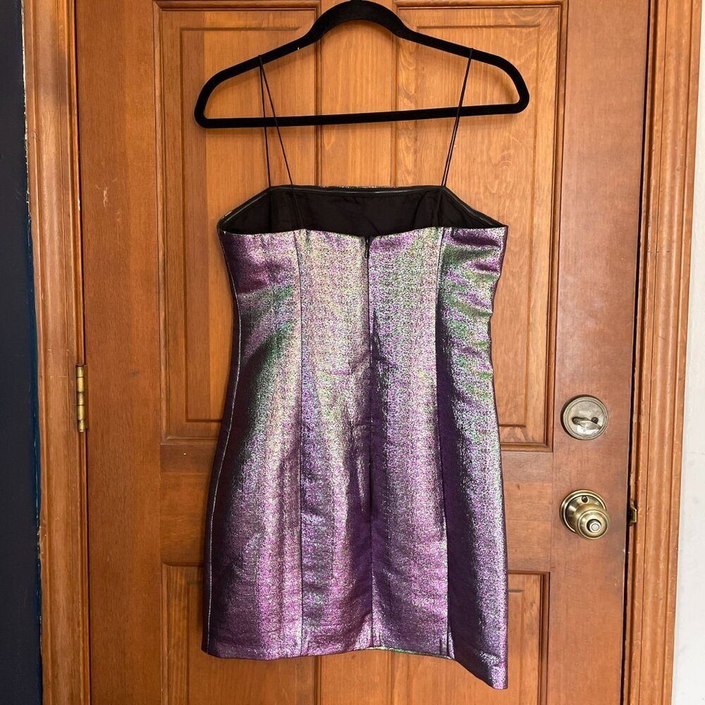 LIKELY Hayley Multicolor Metallic Mini Dress SZ 6 Prom - Picture 3 of 7